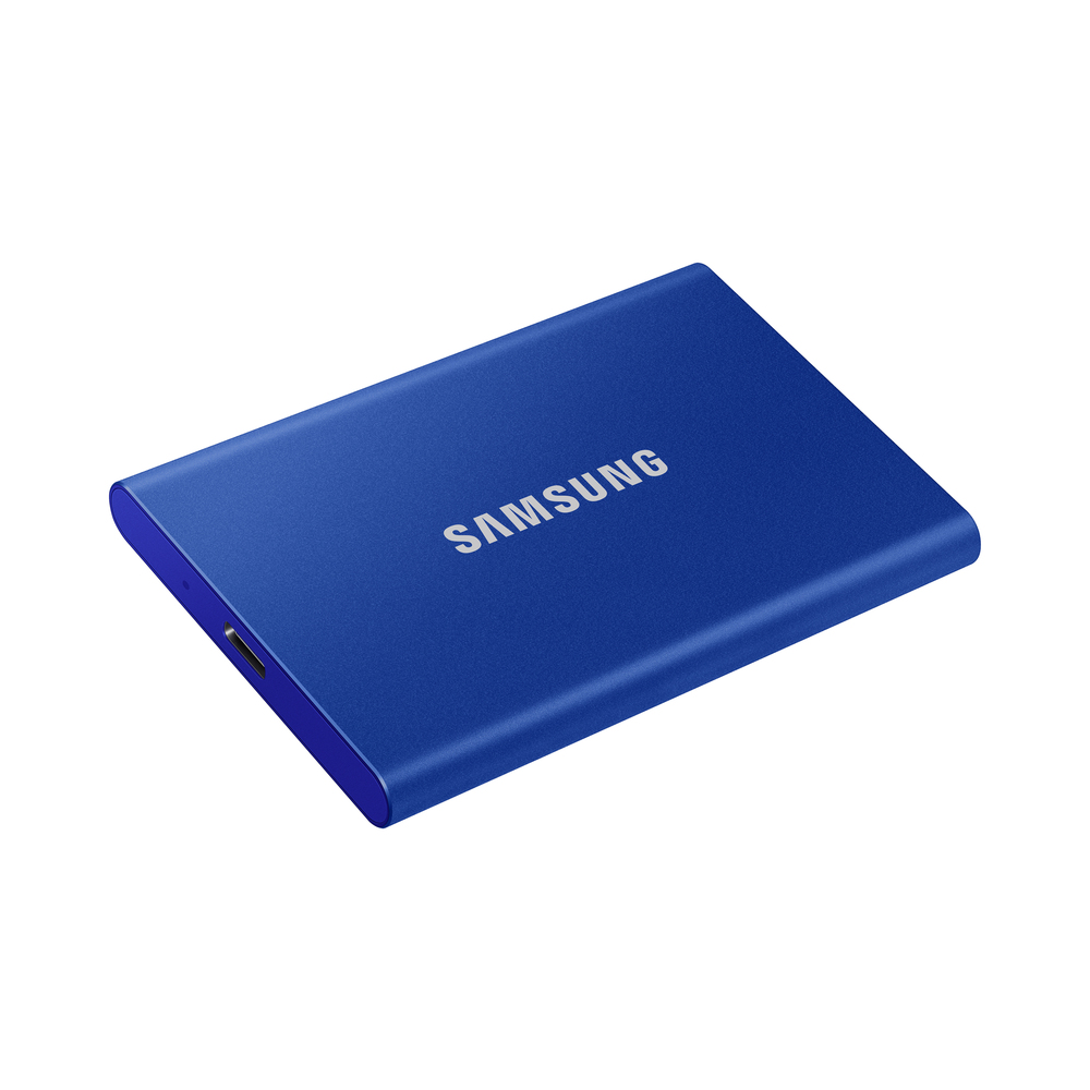 66392_5 Samsung Portable SSD T7 1TB Blauw - Afbeelding 1
