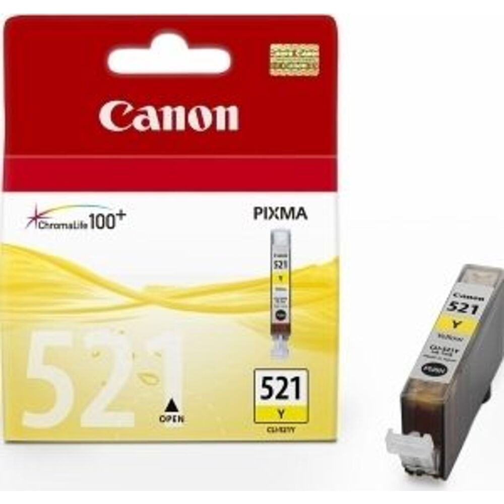 35163_canon-cli-521y-inktcartridge-geel Canon CLI-521Y Geel 9,0ml - Afbeelding 1