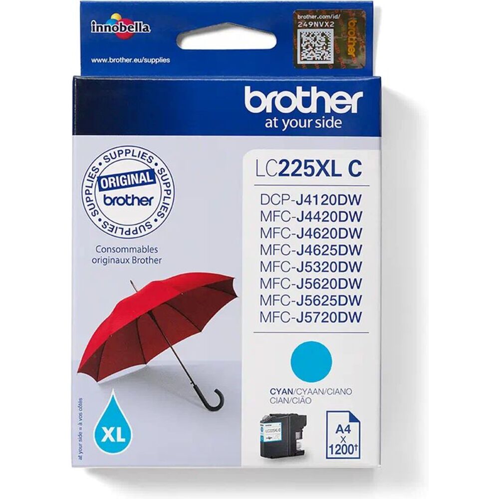 50920_brother-lc-225xlc-inktcartridge-cyaan-hoge-capaciteit Brother LC-225XLC Cyaan 11,8ml - Afbeelding 1