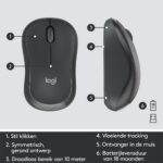 Logitech MK295 Silent Wireless Combo (Qwerty US) Zwart - Afbeelding 4