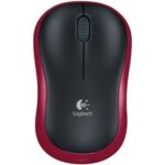 Logitech M185 Rood/Zwart