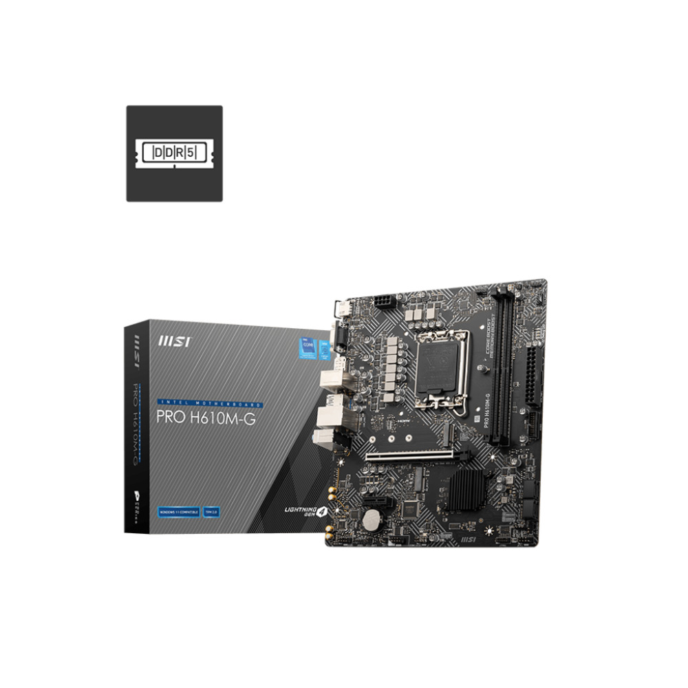 1696941194 MSI PRO H610M-G - DDR5 - Afbeelding 1