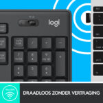Logitech MK295 Silent Wireless Combo (Qwerty US) Zwart - Afbeelding 5