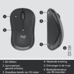 Logitech MK295 Silent Wireless Combo (Qwerty US) Zwart - Afbeelding 3
