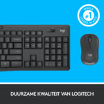 Logitech MK295 Silent Wireless Combo (Qwerty US) Zwart - Afbeelding 2