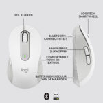 Logitech Logitech M650 (L) Optical Bluetooth Wit Ret. Wireless - Afbeelding 4