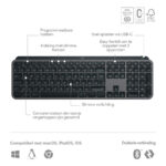 Logitech MX Keys S, Zonder Polssteun, Qwerty US, Grafiet - Afbeelding 34