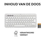 Logitech DT Logitech Pebble Keys 2 K380s Wit Bluetooth - Afbeelding 2