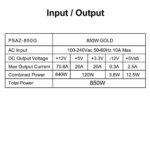 Azza PSU AZZA 850W Gold ATX3.0 Zwart - Afbeelding 7