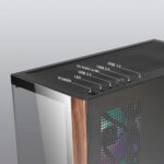 Azza Case Azza Neptun Midi Tower RGB Zwart, Hout - Afbeelding 5