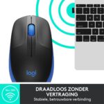 Logitech M190 Draadloze Muis Zwart/Blauw - Afbeelding 2