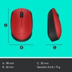Logitech Wireless Mouse M171 Rood - Afbeelding 5