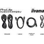 Iiyama ProLite XUB3493WQSU-B6 Zwart - Afbeelding 4