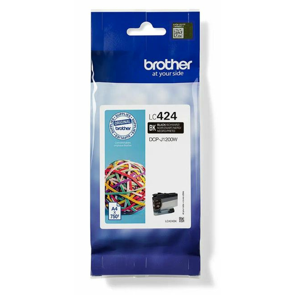 61615_1 Brother LC-424BK Zwart - Afbeelding 1