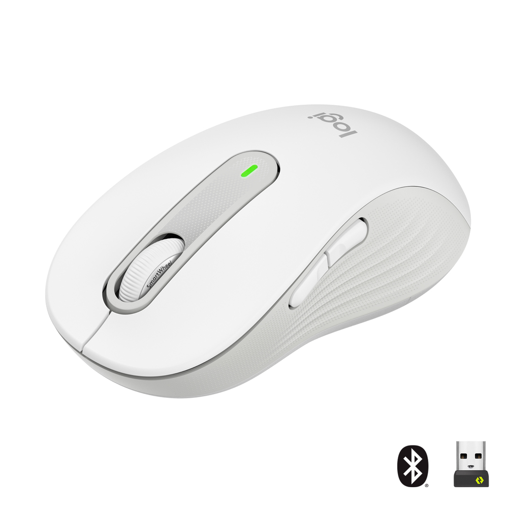 66495_1 Logitech Signature M650 Large Rechtshandig Wit - Afbeelding 1