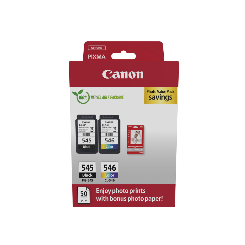 67188_1 Canon PG-545/CL-546 Combipack 16,0ml - Afbeelding 1