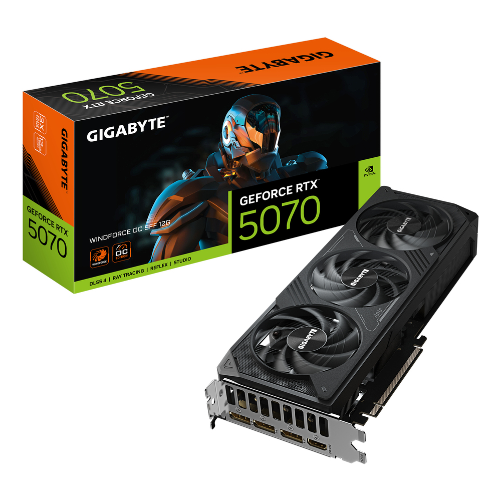 67818_1 Gigabyte GeForce RTX 5070 WINDFORCE OC SFF 12G - Afbeelding 1