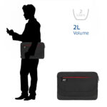 ACT Suburb Sleeve 15,6 inch Zwart AC8585 - Afbeelding 4