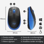 Logitech M190 Draadloze Muis Zwart/Blauw - Afbeelding 4