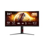 AOC Gaming CU34G4 Rood, Zwart