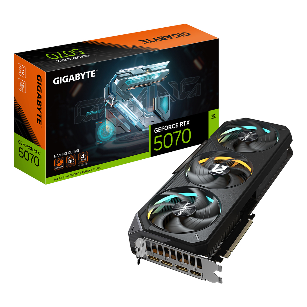 67819_1 Gigabyte GeForce RTX 5070 GAMING OC 12G - Afbeelding 1