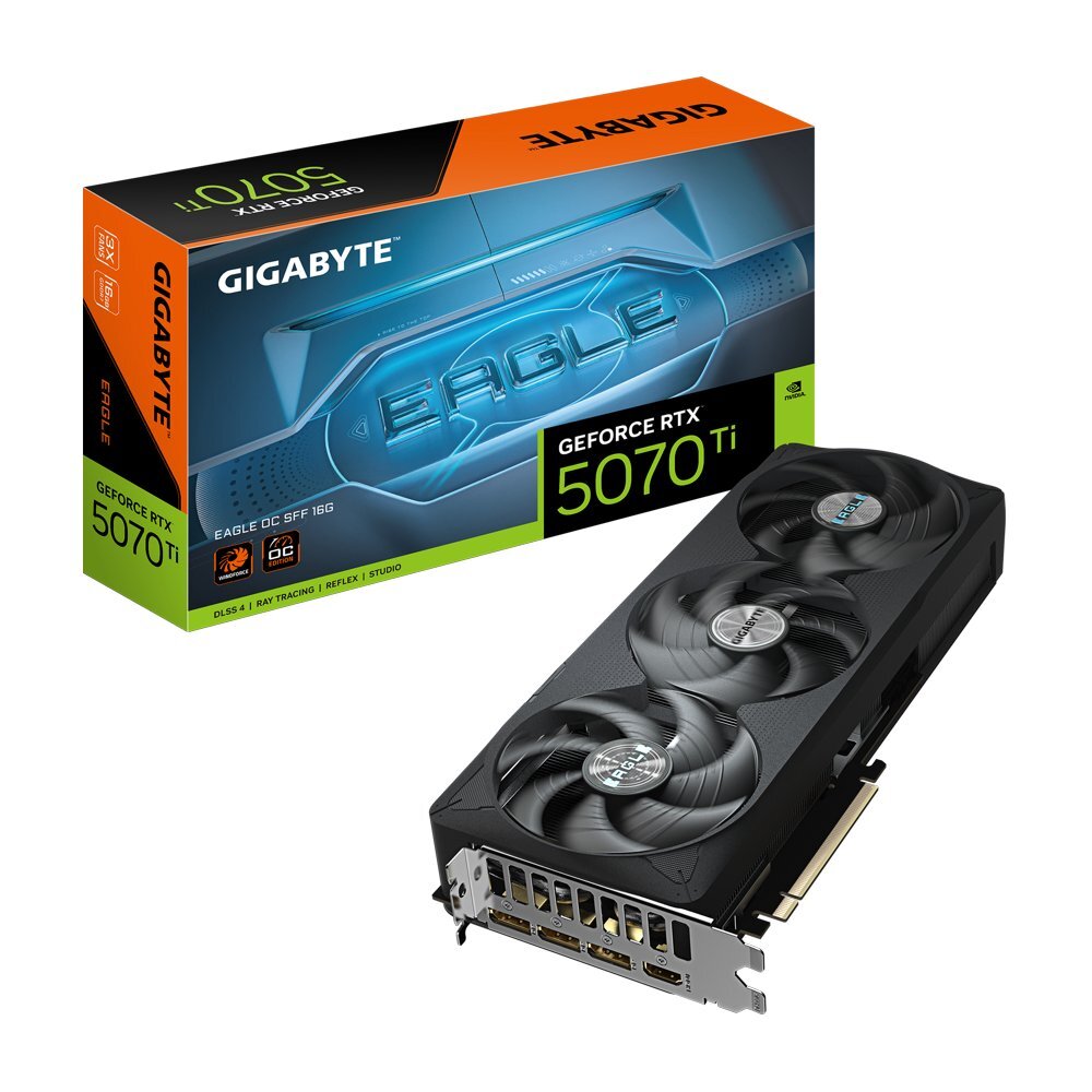 3a4bde5d792a6e5529cc17bda6497e1a9d7617ce62ebb807d40adc1cb4b8d427 Gigabyte GeForce RTX 5070 Ti EAGLE OC SFF 16G - Afbeelding 1