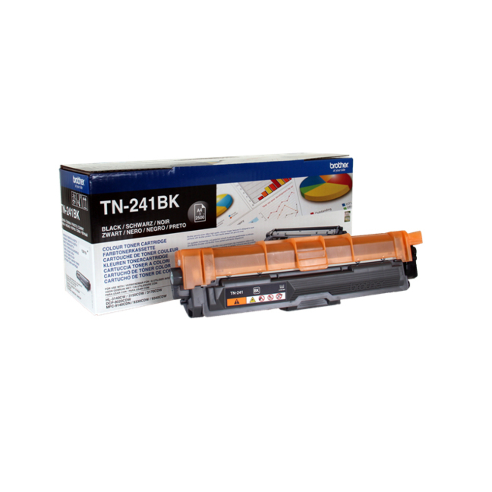 48641_1 Brother TN-241BK Zwart 2.500 pagina`s - Afbeelding 1