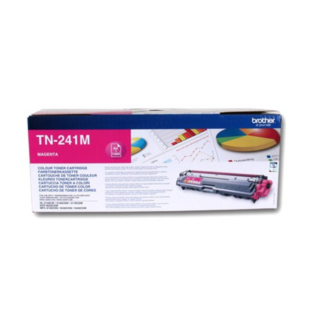 48643_1 Brother TN-241M Magenta 1.400 pagina`s - Afbeelding 1