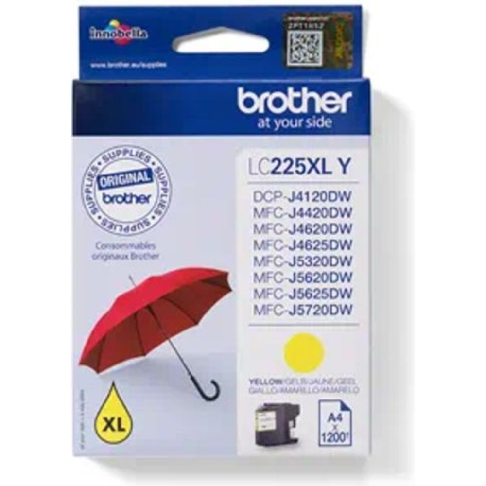 50918_brother-lc-225xly-inktcartridge-geel-hoge-capaciteit Brother LC-225XLY Geel 11,8ml - Afbeelding 1