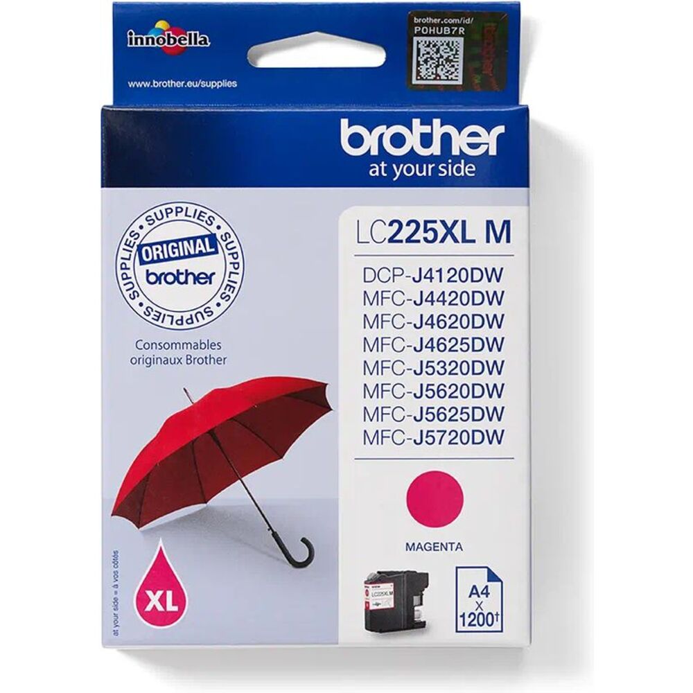 50919_brother-lc-225xlm-inktcartridge-magenta-hoge-capaciteit Brother LC-225XLM Magenta 11,8ml - Afbeelding 1