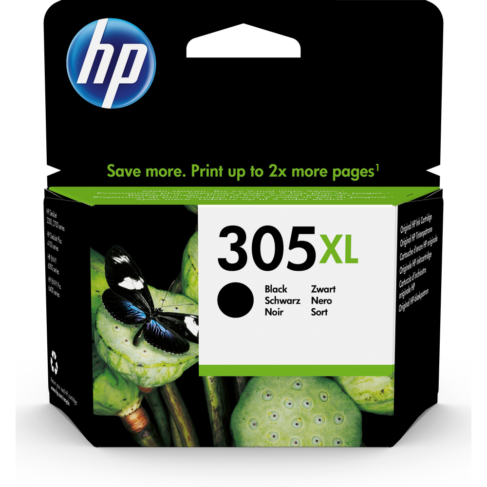 59743_1 HP 305XL Zwart 4ml - Afbeelding 1