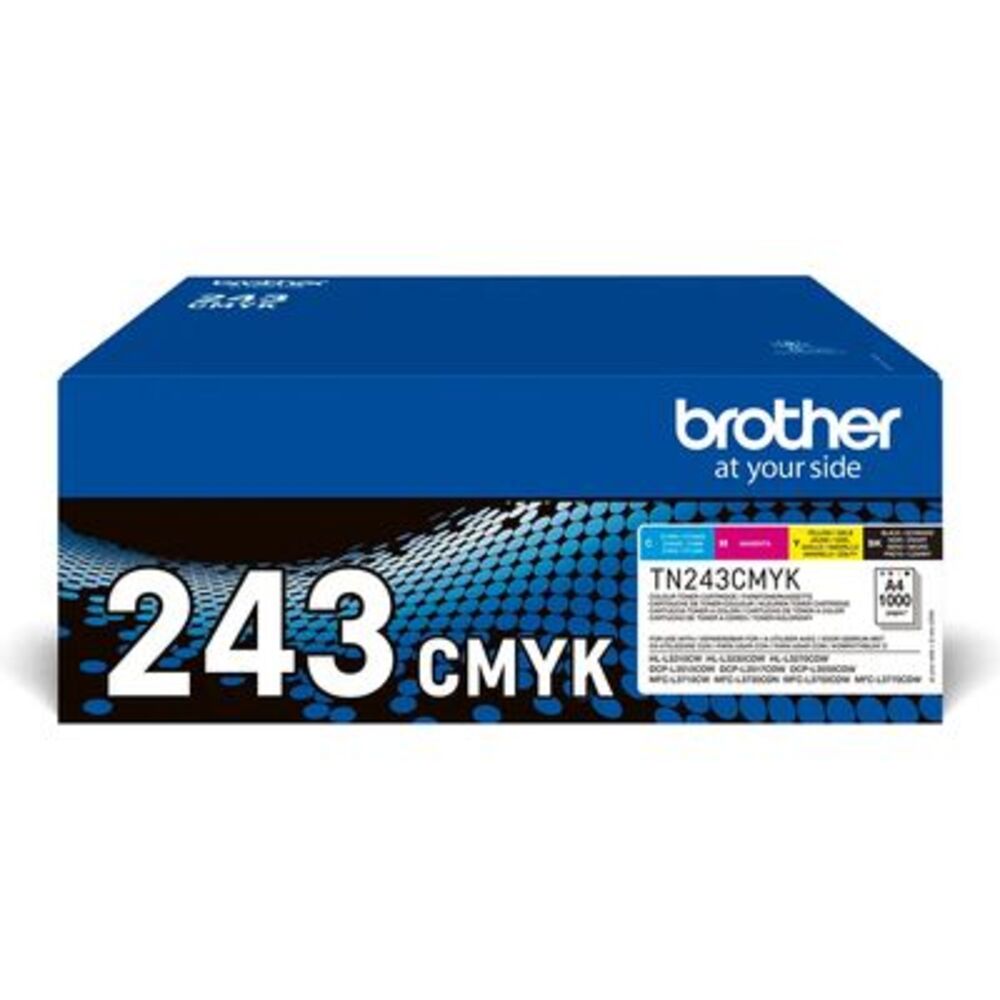 62537_brother-tn-243cmyk-toner-4-kleuren-multipack Brother TN-243CMYK Combipack 1.000 pagina`s - Afbeelding 1