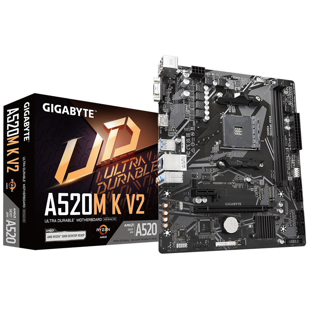 64496_5 Gigabyte A520M K V2 - DDR4 - Afbeelding 1