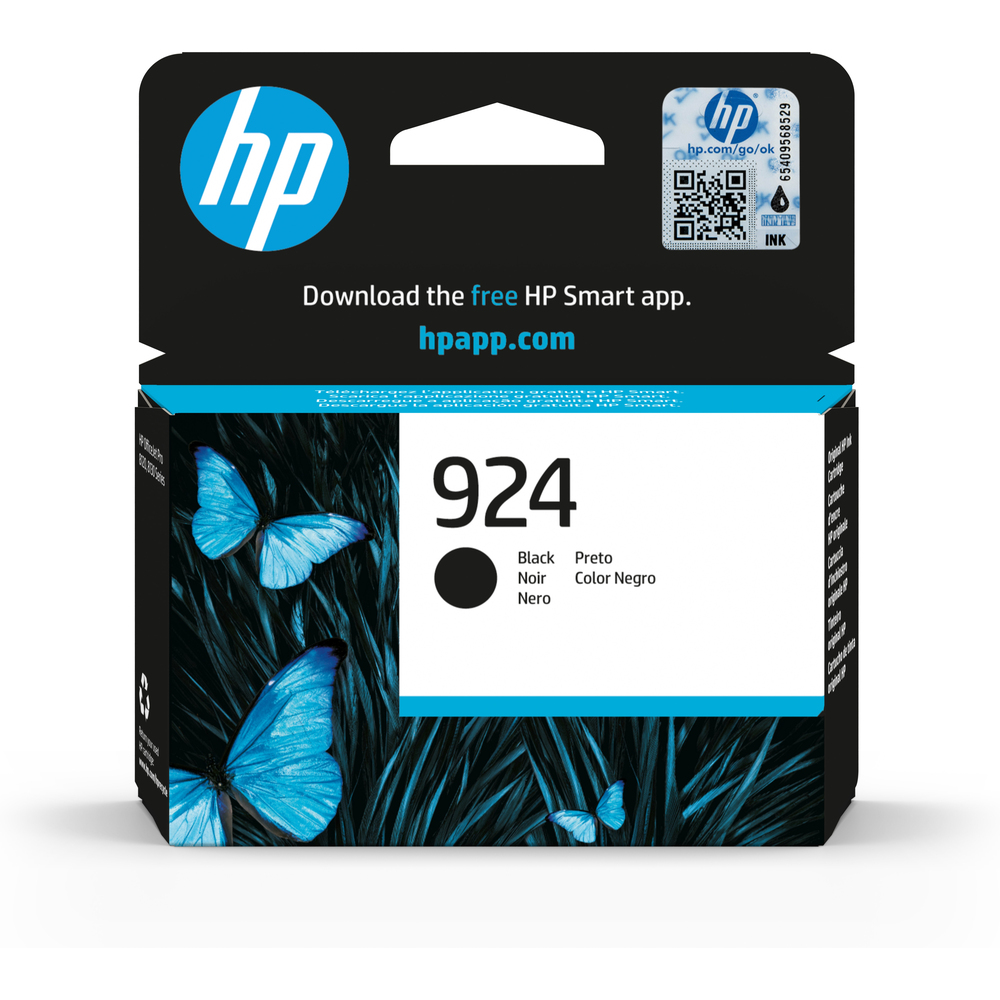 66017_1 HP 924 Zwart - Afbeelding 1