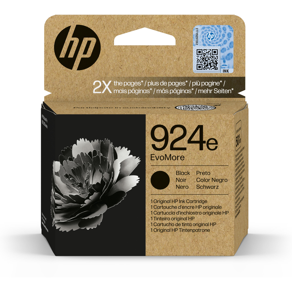 66199_1 HP 924e Zwart EvoMore - Afbeelding 1