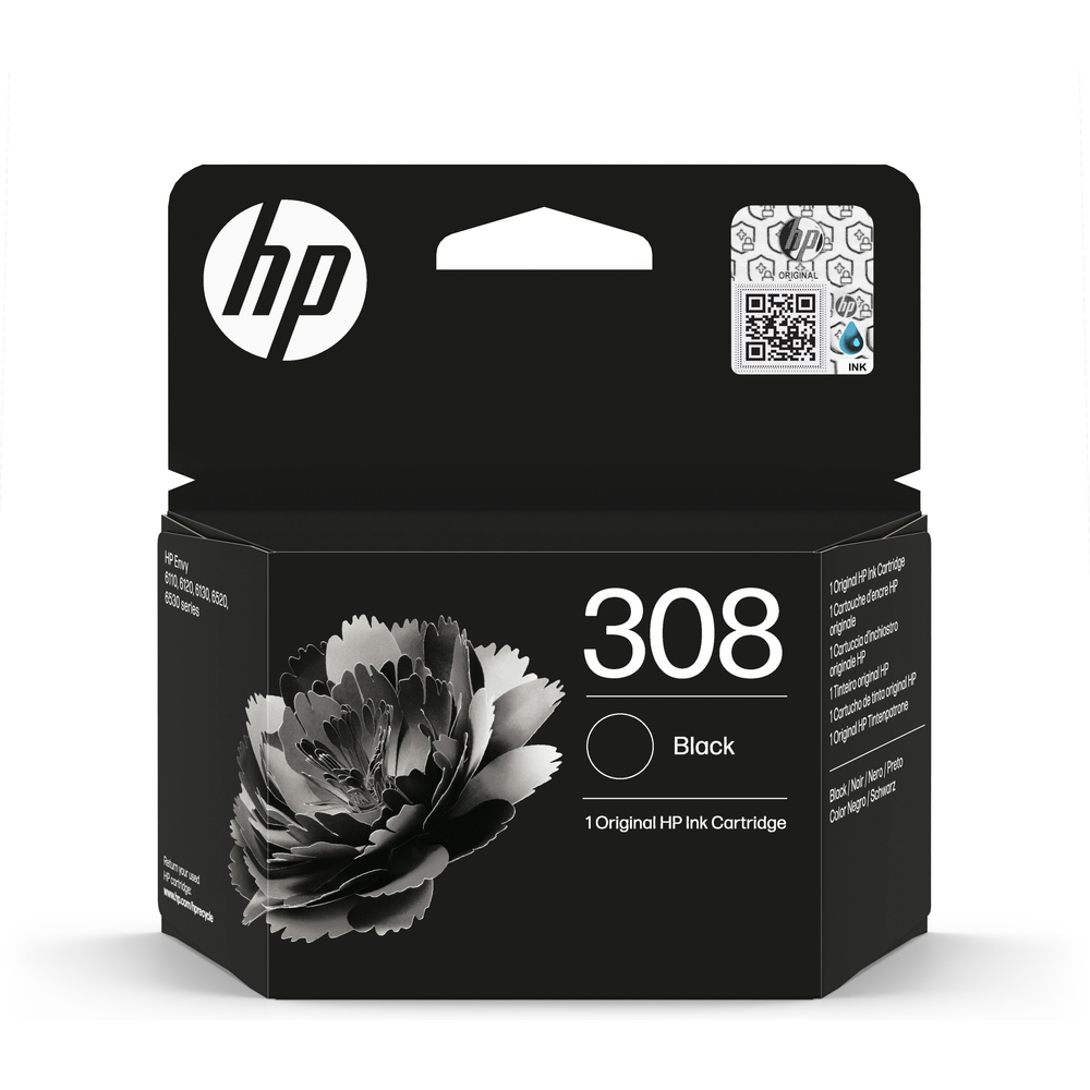 67193_1 HP 308 Zwart 160 pagina`s - Afbeelding 1