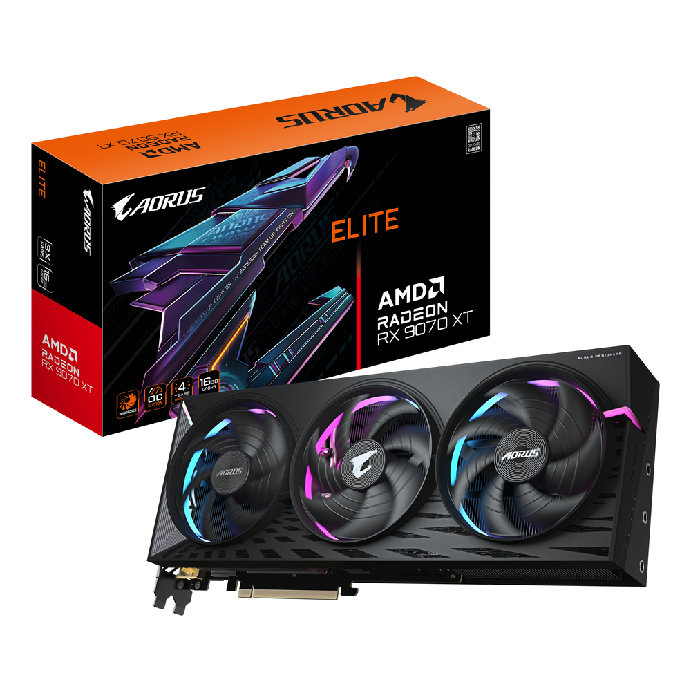 67872_1 Gigabyte AORUS Radeon RX 9070 XT ELITE - Afbeelding 1