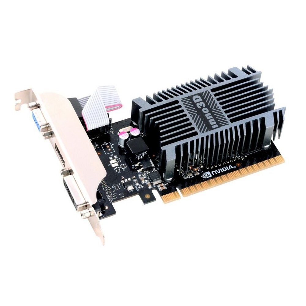 96fa256d1ddea492b3fbd6fadbc2787f09e37cb819a471b51a356b86b33581e7 Inno3D GeForce GT 710 2GB Low Profile - Afbeelding 1