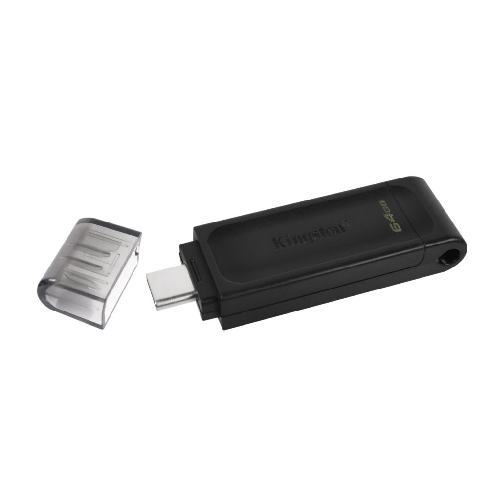 0e7ec627a571c004e6d89699a91aa81460cb5dedfc70b7ea16fda4d7bd894207 Kingston DataTraveler 70 64GB Zwart - Afbeelding 1