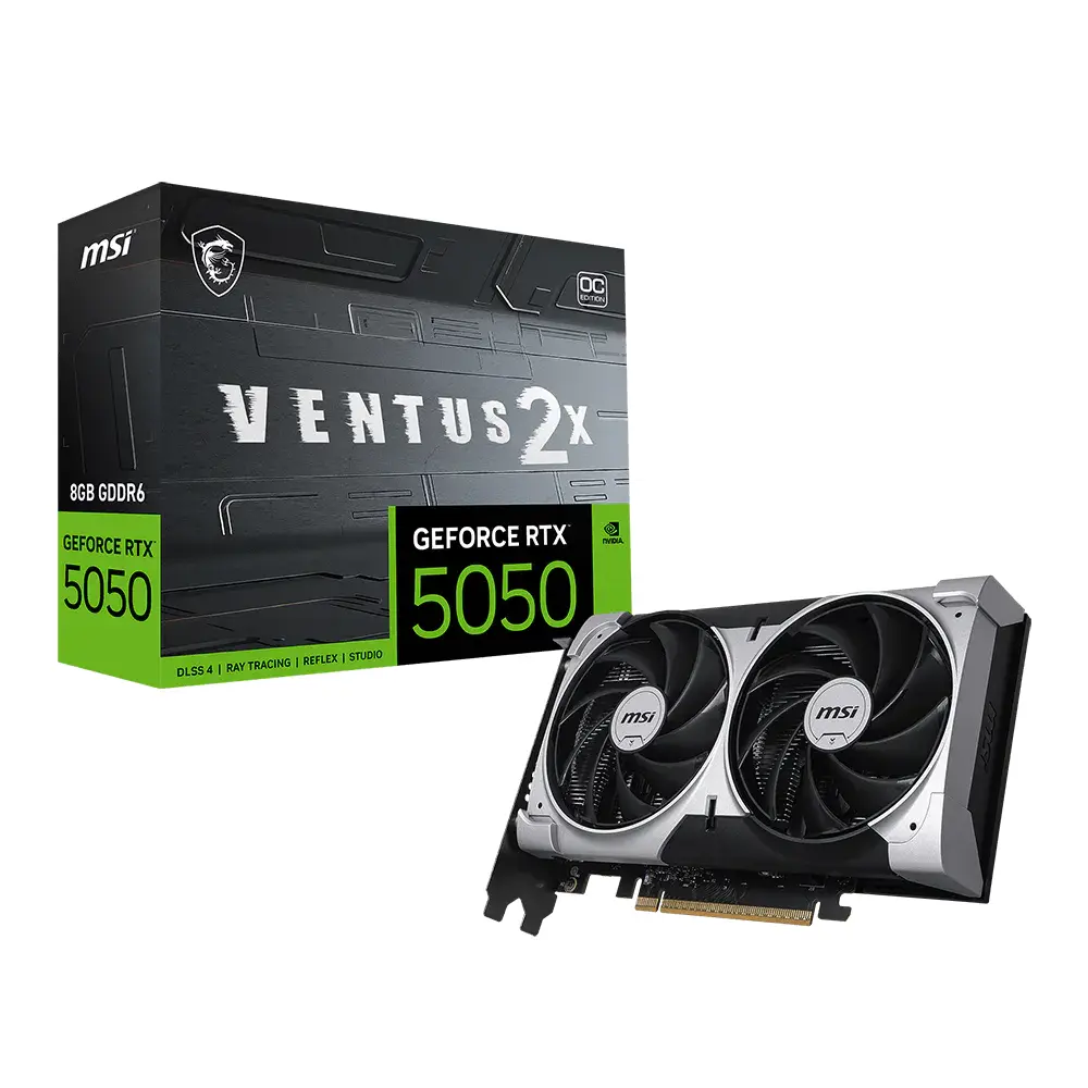 1772620406 MSI GeForce RTX 5050 8G VENTUS 2X OC - Afbeelding 1