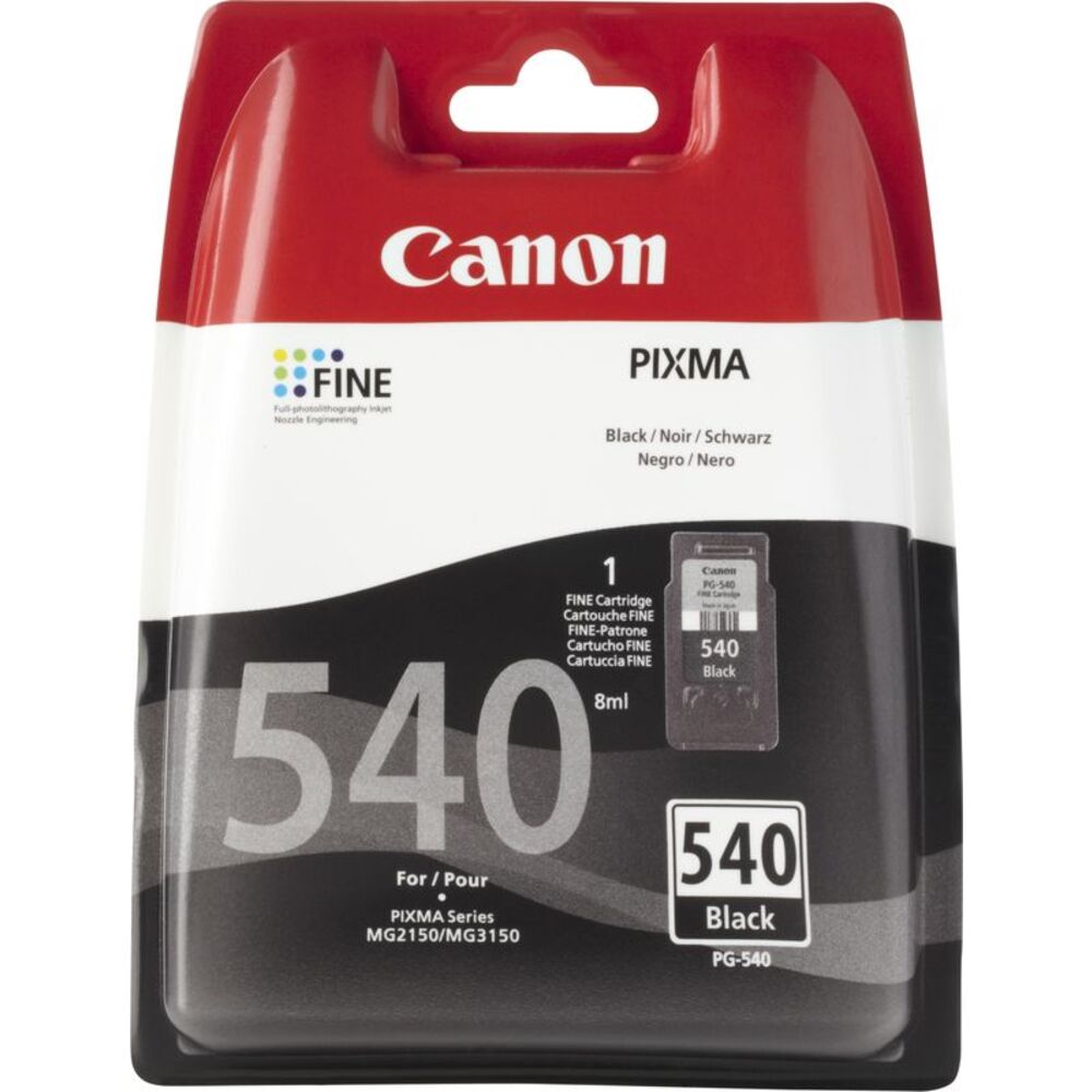 42677_canon-pg-540-inktcartridge-zwart Canon PG-540 Zwart 8,0ml - Afbeelding 1