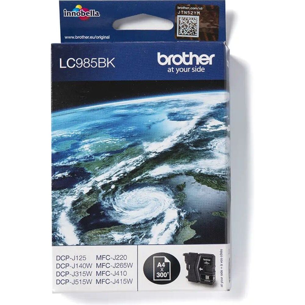 45041_brother-lc-985bk-inktcartridge-zwart Brother LC-985BK Zwart 9,0ml - Afbeelding 1