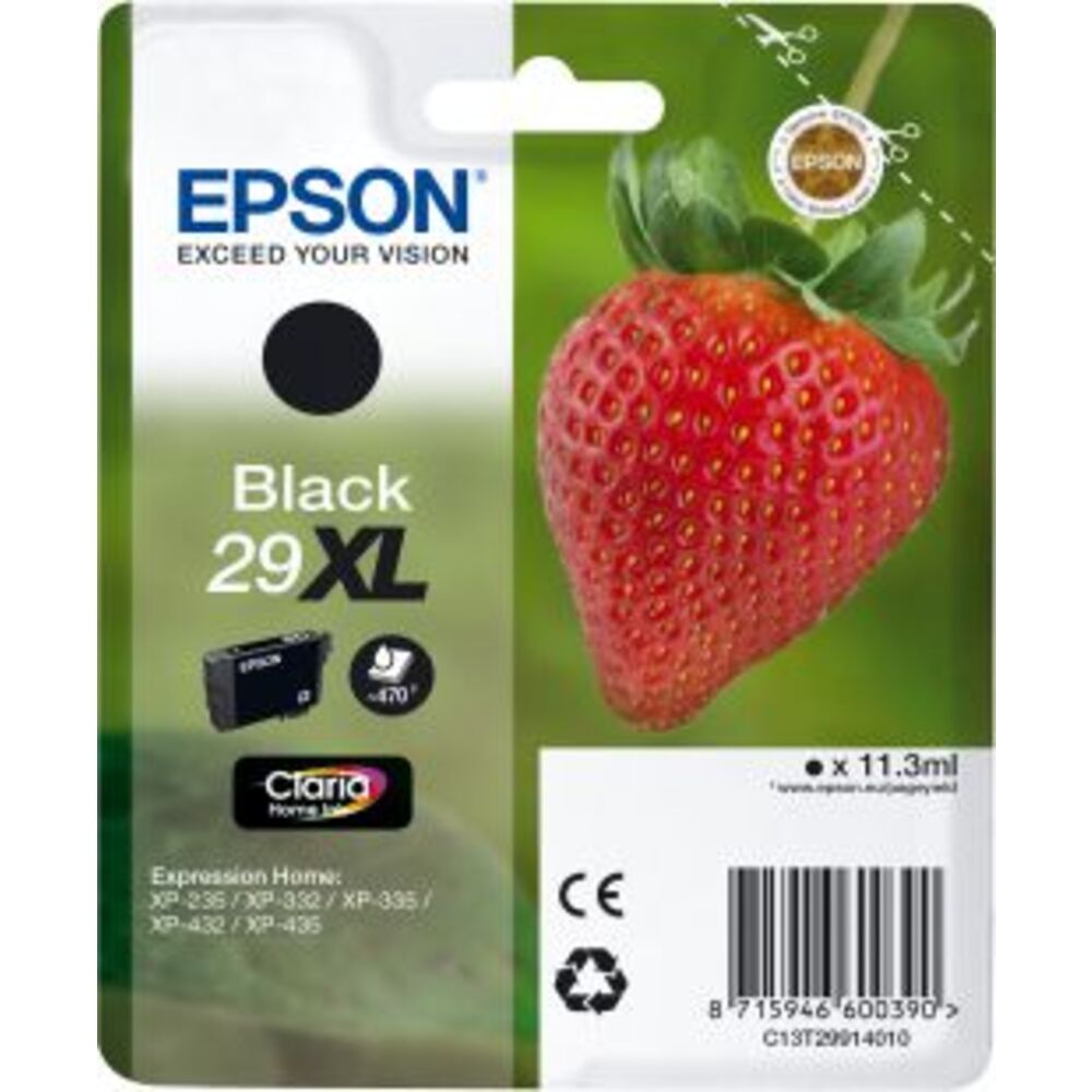 52051_epson-29xl-c13t29914012-inktcartridge-zwart-hoge-capaciteit Epson T2991XL Zwart 11,3ml - Afbeelding 1