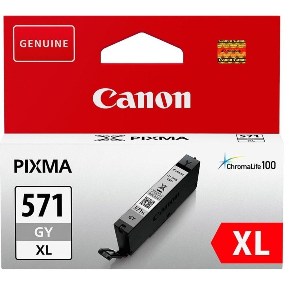 53215_canon-cli-571gy-xl-inktcartridge-grijs-hoge-capaciteit Canon CLI-571XL GY Grijs 11,0ml - Afbeelding 1