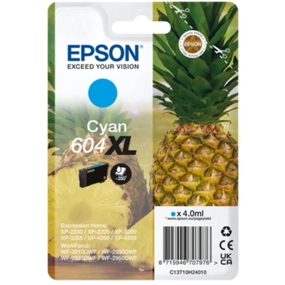 63464_2005349056 Epson 604XL Cyaan 4,0ml - Afbeelding 1