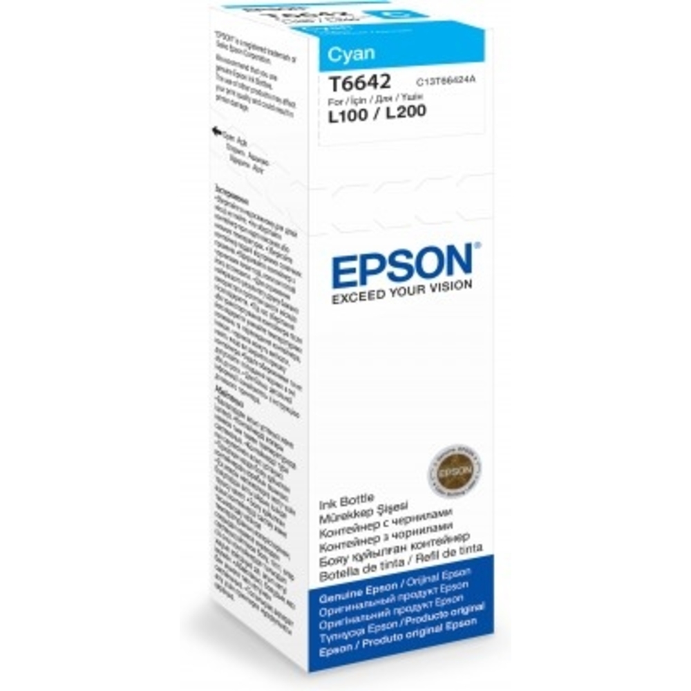 65176_1 Epson T6642 EcoTank Inktfles Cyaan 70,0ml - Afbeelding 1