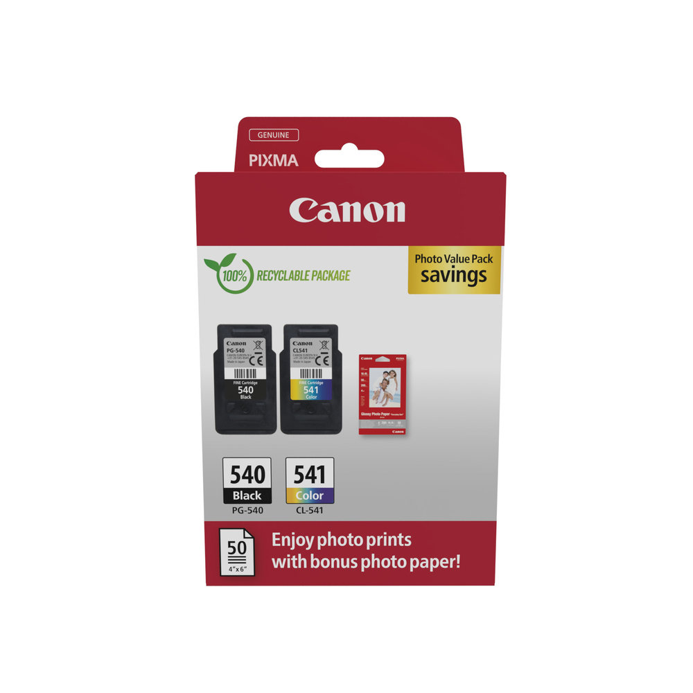 66242_1 Canon PG-540/CL-541 Combipack 16,0ml - Afbeelding 1