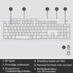 Logitech MK295 Silent Wireless Combo (Qwerty US) Wit - Afbeelding 3