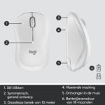 Logitech MK295 Silent Wireless Combo (Qwerty US) Wit - Afbeelding 2