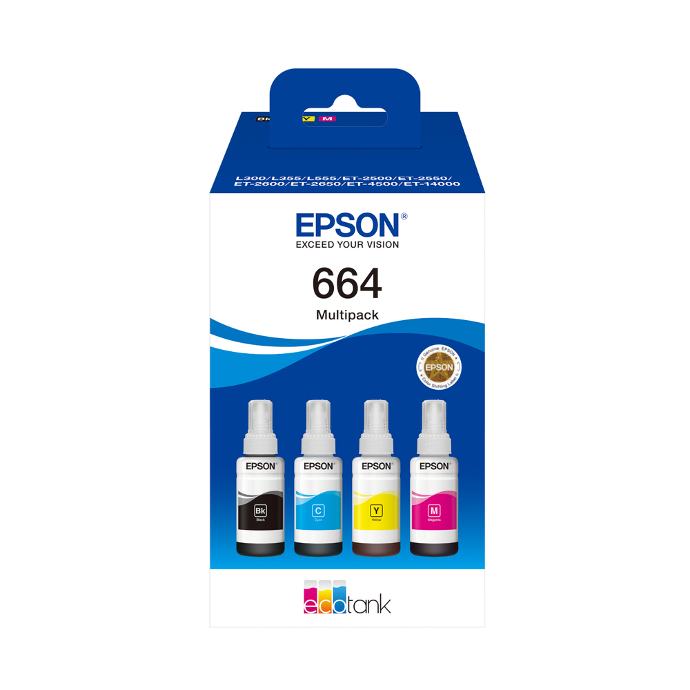 62846_1 Epson 664 EcoTank Combipack 280,0ml - Afbeelding 1